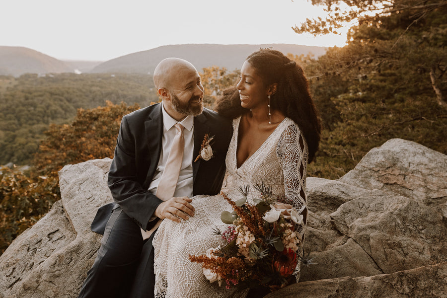 Habby & Jason | Boho Mountain Top Elopement; Family, Nature, and Love in the Blue Ridge Mountains, Maryland